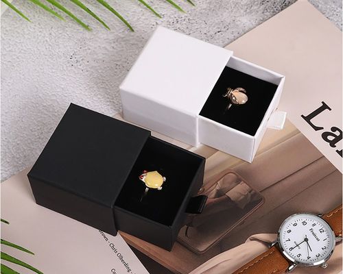 목걸이 반지 머리핀을 위한 개인화된 서랍 작풍 작은 보석 선물 상자
