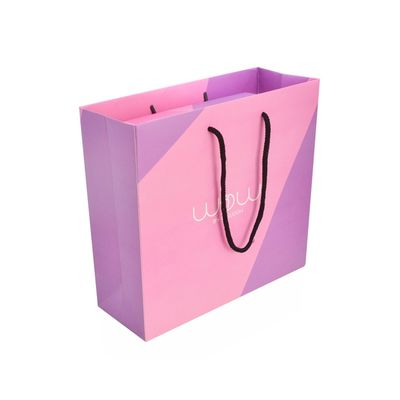 주문품 로고 CMYK 색깔 엄밀한 서류상 선물 상자, 어울리는 종이 봉지를 가진 의복 포장 상자
