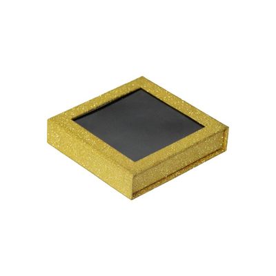애완 동물 쟁반 빛나는 금을 가진 10*10*3.5cm 투명한 창 엄밀한 서류상 선물 상자