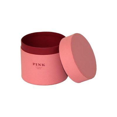 셔츠 포장을 위한 재사용할 수 있는 10cm 직경 분홍색 실린더 종이상자