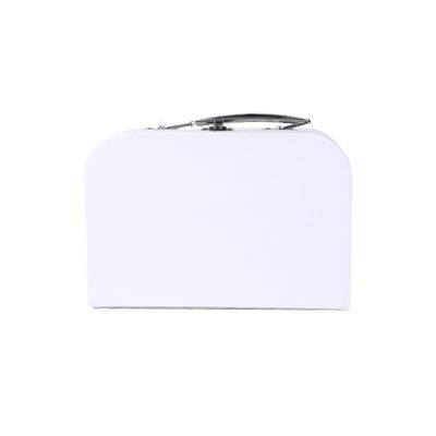 금속 손잡이와 걸쇠를 가진 Customizable 단단한 백색 엄밀한 서류상 선물 상자