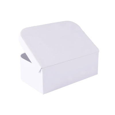 금속 손잡이와 걸쇠를 가진 Customizable 단단한 백색 엄밀한 서류상 선물 상자