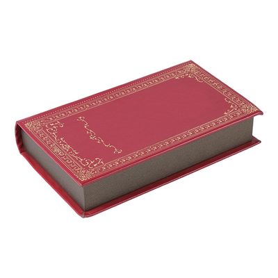 자석 뚜껑과 EVA 삽입을 가진 빨간 책 모양 향수 선물 상자 21*13*4cm