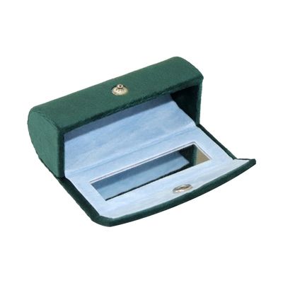 ISO9001 증명서를 가진 Handmade 진한 녹색 립스틱 휴대용 케이스 우단