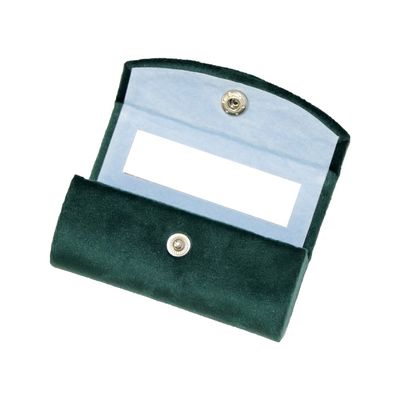 ISO9001 증명서를 가진 Handmade 진한 녹색 립스틱 휴대용 케이스 우단